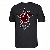 Texas Ax26M Aggies Tri-blend Victors Club WEM T-Shirt - Black,baseball caps,new era cap wholesale,wholesale hats